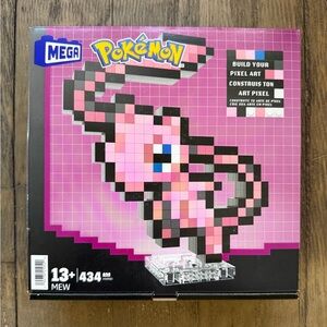 Mega Pokémon mew 434 piece building set with one pixelated action figure decor